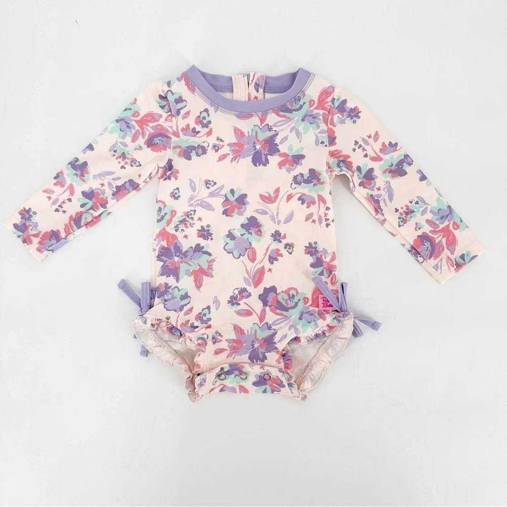 Ruffle Butts One Piece Swimsuit Long Sleeve